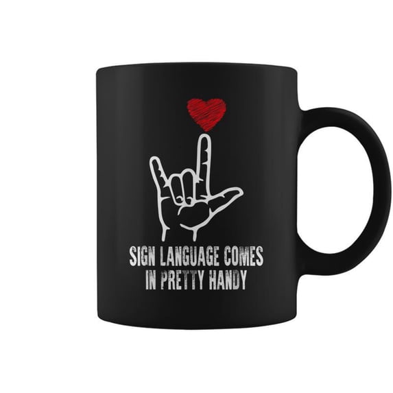 American Sign Language Comes In Pretty Handy Asl Word Pun Co - Walmart.com