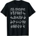 American Sign Language Communication Chart ASL Alphabet TShirt