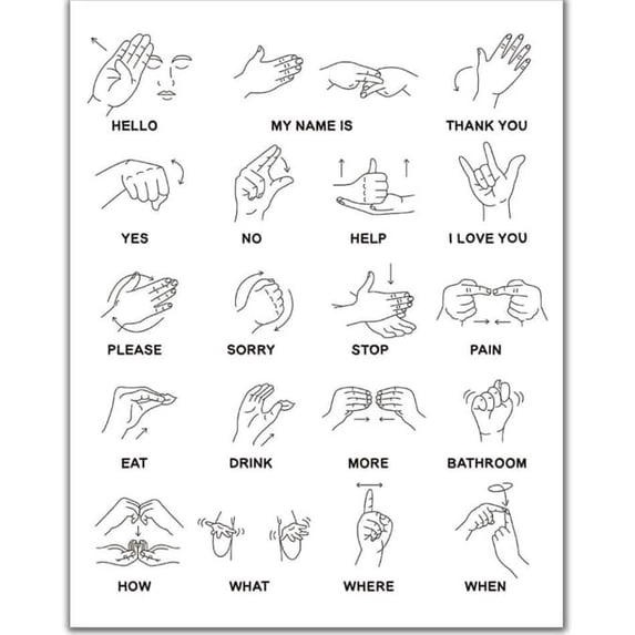 American Sign Language is A Natural Language 300 Piece Jigsaw Puzzle Home Decor