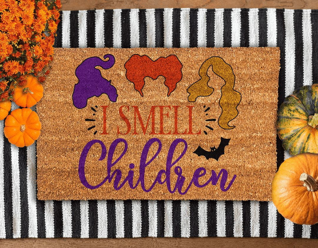 American Sign Letters Fall Coir Doormat, 18" x 30", Non-Slip