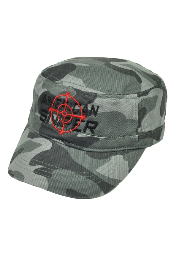 Cadet Fatigue Gray Camouflage Camo Hat Cap  War Relaxed