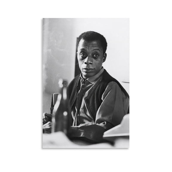 American Socialists James Baldwin Retro Poster Poster Decorative Painting Canvas Wall Art Living Room Posters Bedroom Painting 12x18inch(30x45cm)