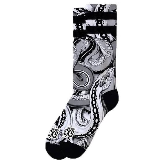 American Socks Python Mid High Socks - Grey