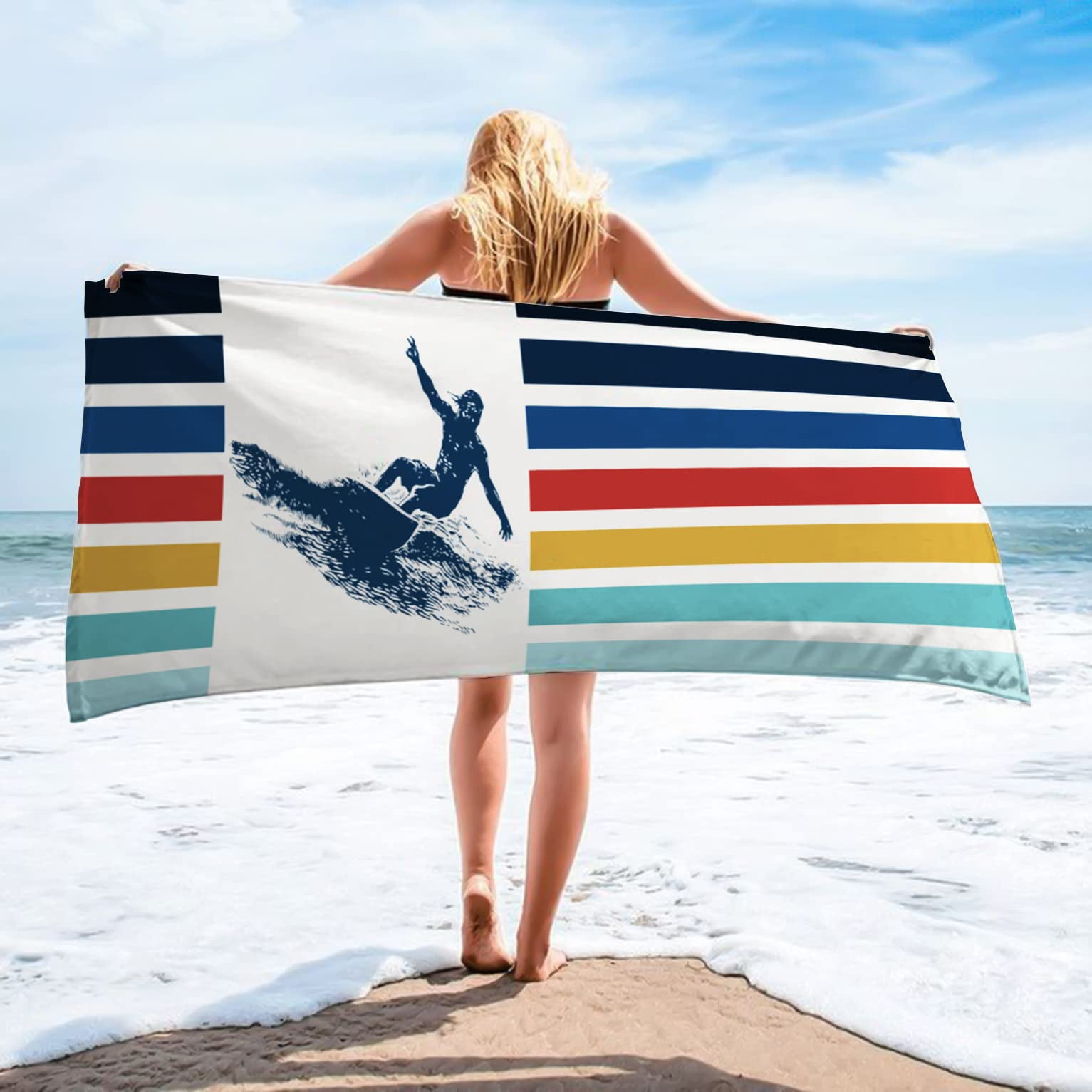 Vimorco Quick Dry Beach Towel Set Of 2 - Sand-Free Microfiber Oversized Towels 72x31 Inch For Pool, Camping, Travel - View #11