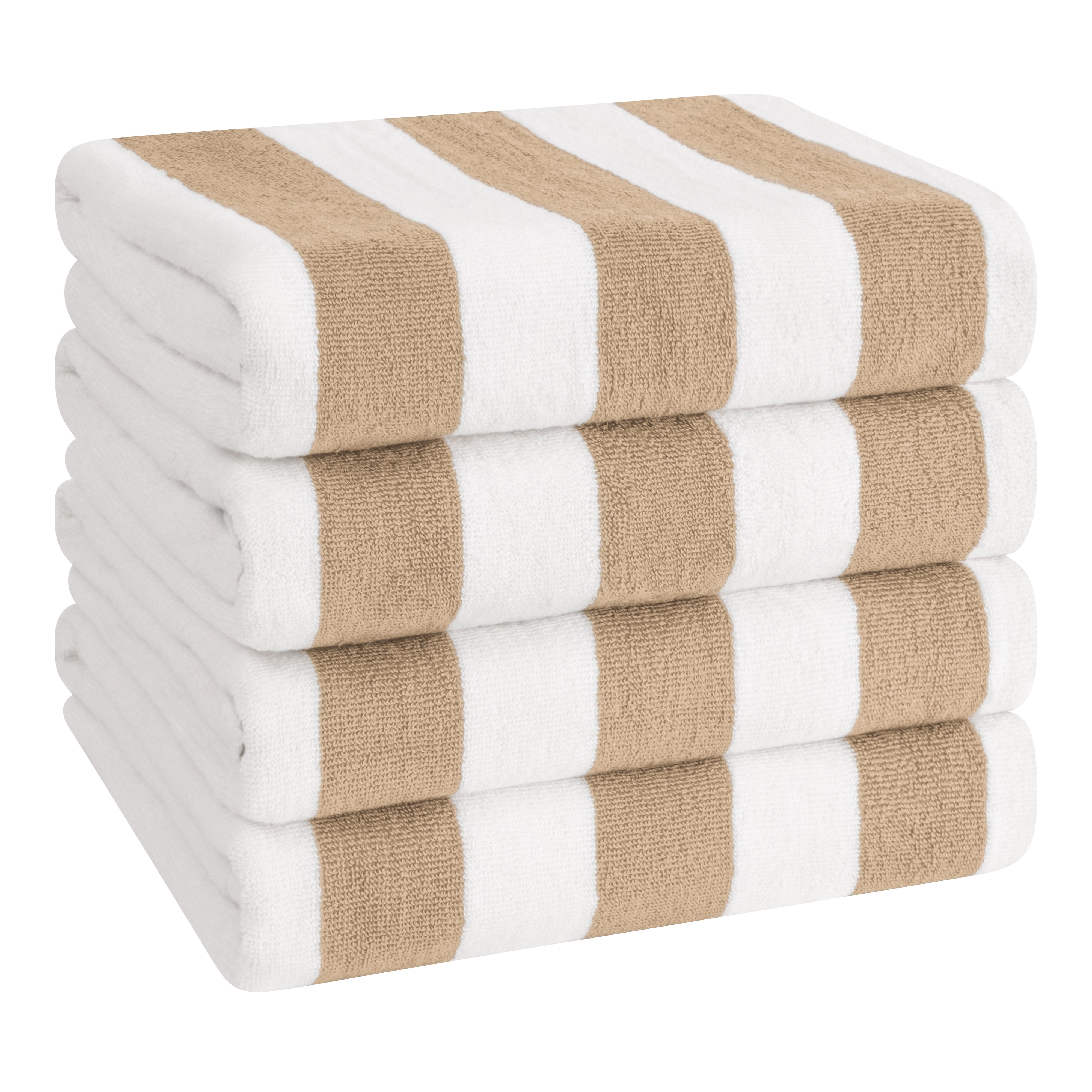American Soft Linen, Premium Cotton 4 Pack Beach Towels, 30