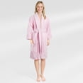 thumbnail image 1 of American Soft Linen, 100% Cotton Turkish Bathrobe - Soft, Absorbent, & Luxurious for Women, X Small - Pink, 1 of 9