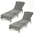 thumbnail image 1 of American Soft Linen 2-Packed Turkish Beach & Pool Lounge Chaise Cover with Pocket – Soft, Absorbent, Machine Washable, 86x32 Inches - Rockridge Gray, 1 of 7
