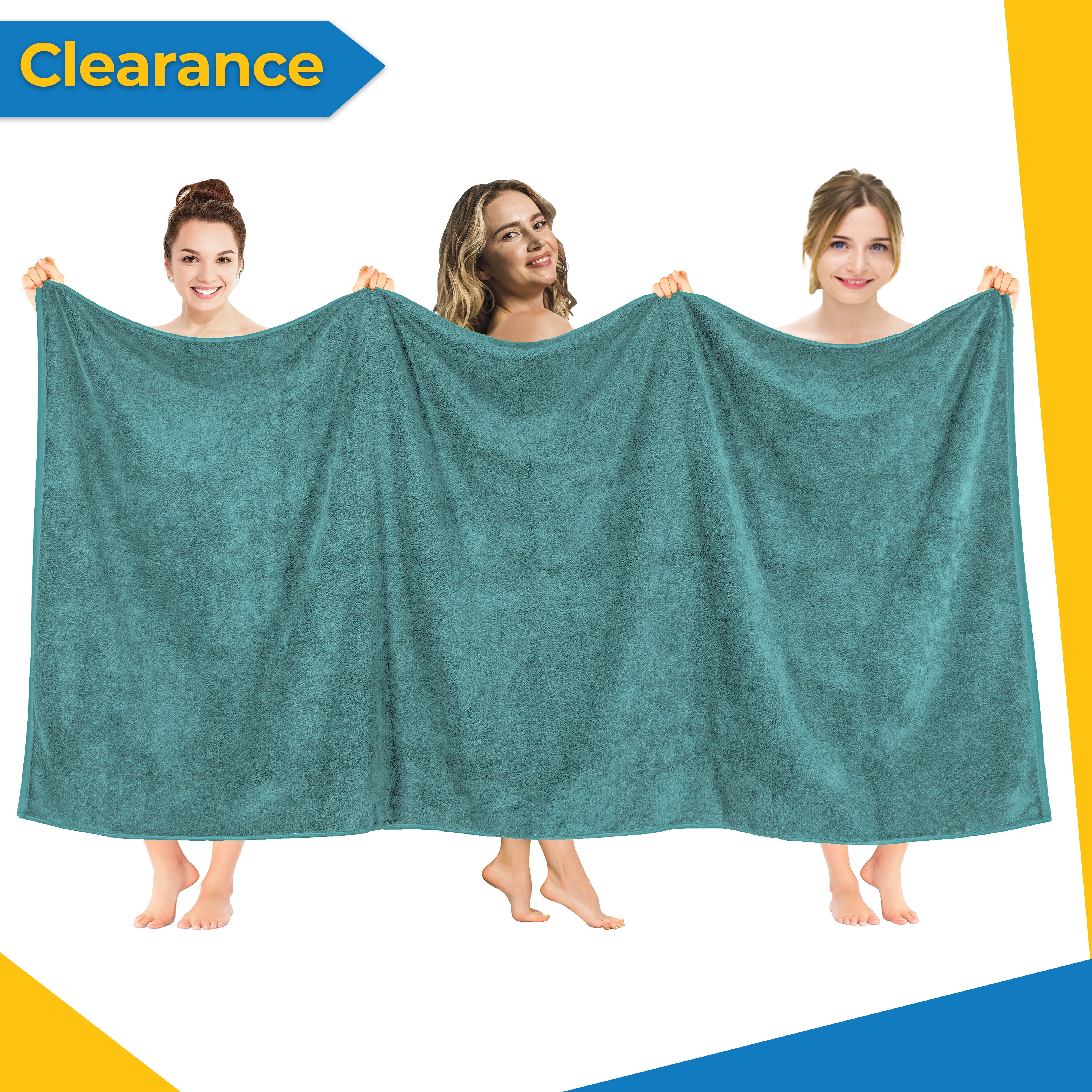 Oversized Teal Turkish Cotton Bath Sheet Towel