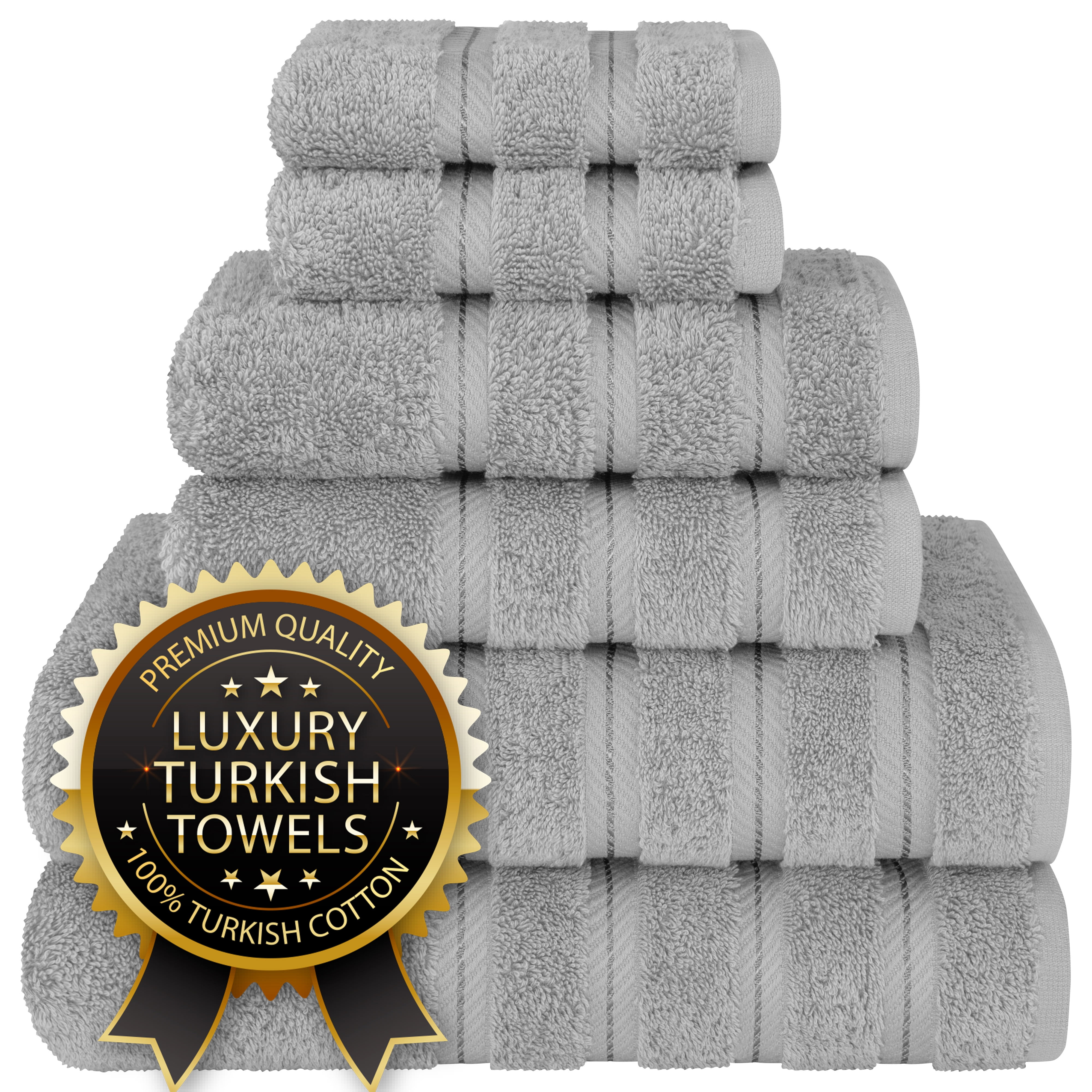 Ridge 6-Piece Kitchen Towel Set - The Turkish Towel Company