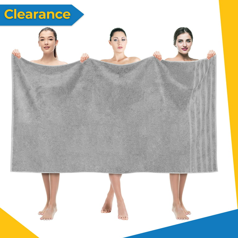 American Soft Linen Bath Sheet 40x80 inch 100% Cotton Extra Large Oversized Bath Towel Sheet - Rockridge Gray, Size: Oversized Bath Sheet 40x80