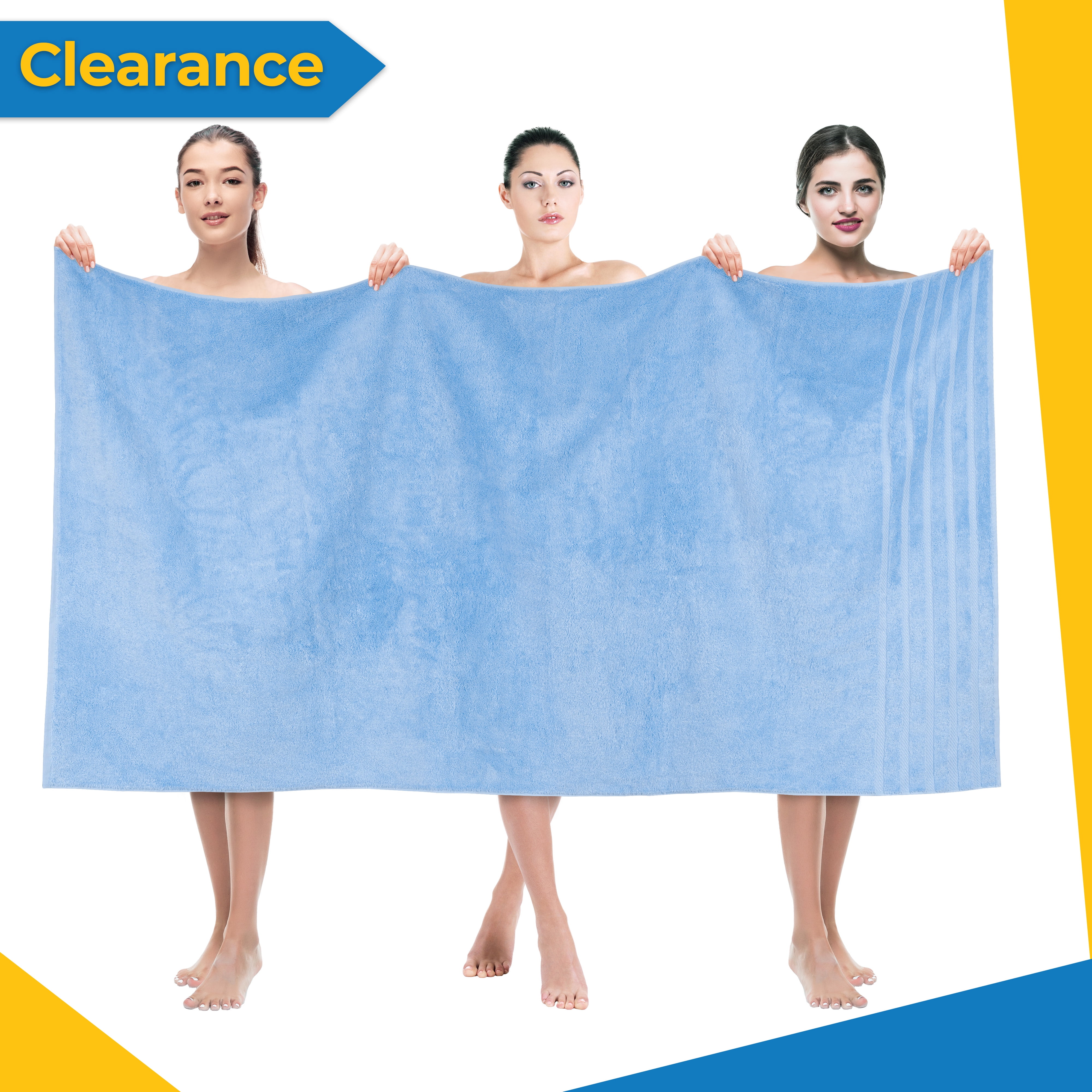 American Bath Towels Bath Sheets 40x80 Clearance, 100% Cotton Extra Large  Bath Towel, Oversized Turkish Bath Towel for Bathroom, Aqua Blue