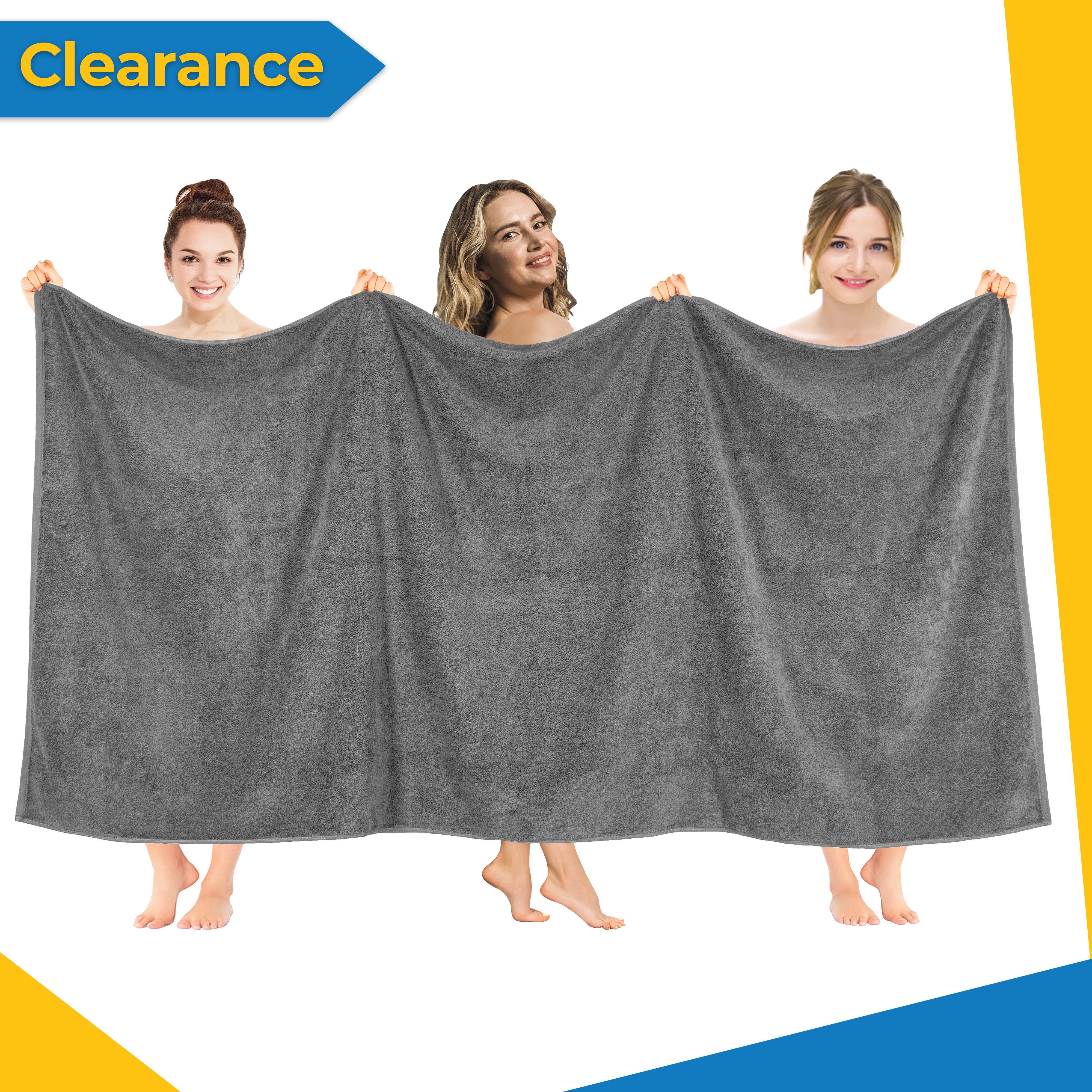 American Soft Linen Bath Sheet 40x80 inch 100% Cotton Extra Large Oversized Bath Towel Sheet - Coal Black, Size: Oversized Bath Sheet 40x80