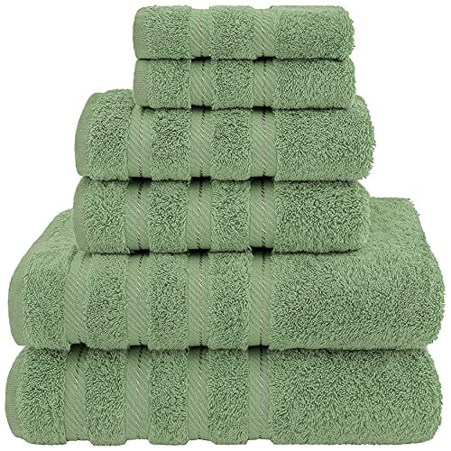  American Soft Linen Luxury 3 Piece Towel Sets, 1 Bath Towel 1  Hand Towel 1 Washcloth, 100% Turkish Cotton Towels for Bathroom, Peach Towel  Set : Home & Kitchen