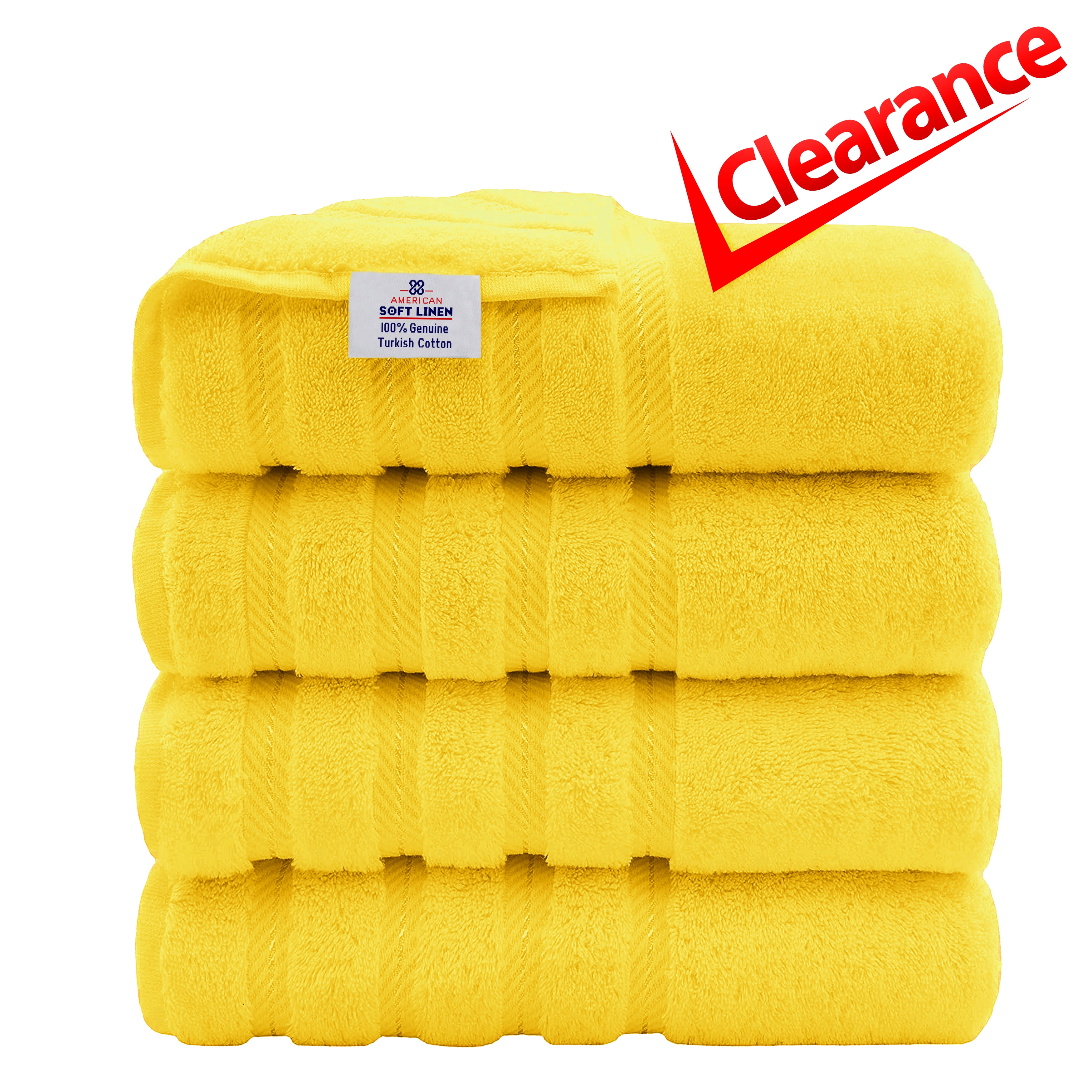 American Soft Linen Bath Towels 100 Turkish Cotton 4 Piece Luxury Bath Towel Sets for Bathroom