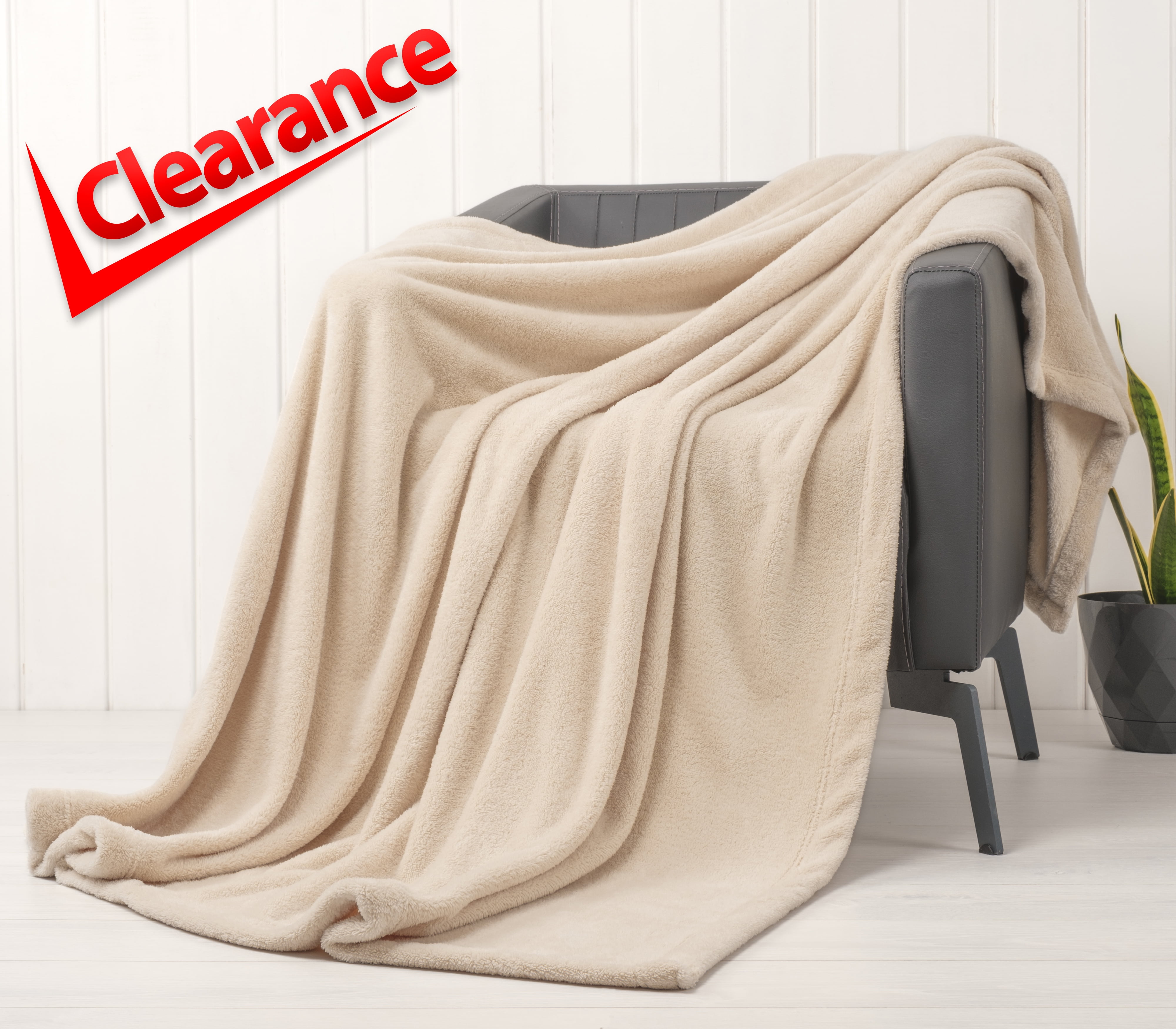 Taupe Twin Size Ultra Soft Fleece Blanket