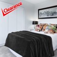 thumbnail image 1 of American Soft Linen Fleece Blanket Queen Size 85x90 - Cozy, Durable & Lightweight for Bed, Couch, and All-Season Comfort, Black, 1 of 8