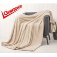 thumbnail image 1 of American Soft Linen Fleece Blanket Queen Size 85x90 - Cozy, Durable & Lightweight for Bed, Couch, and All-Season Comfort, Taupe, 1 of 7