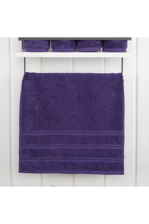 Hand Towel 100% Cotton 1 Piece Luxury Hand Towel, Purple