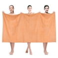 thumbnail image 1 of American Soft Linen Luxury 35x70 Jumbo Large Bath Towel, 100% Cotton Turkish Bath Towel Sheet, Malibu Peach, 1 of 9