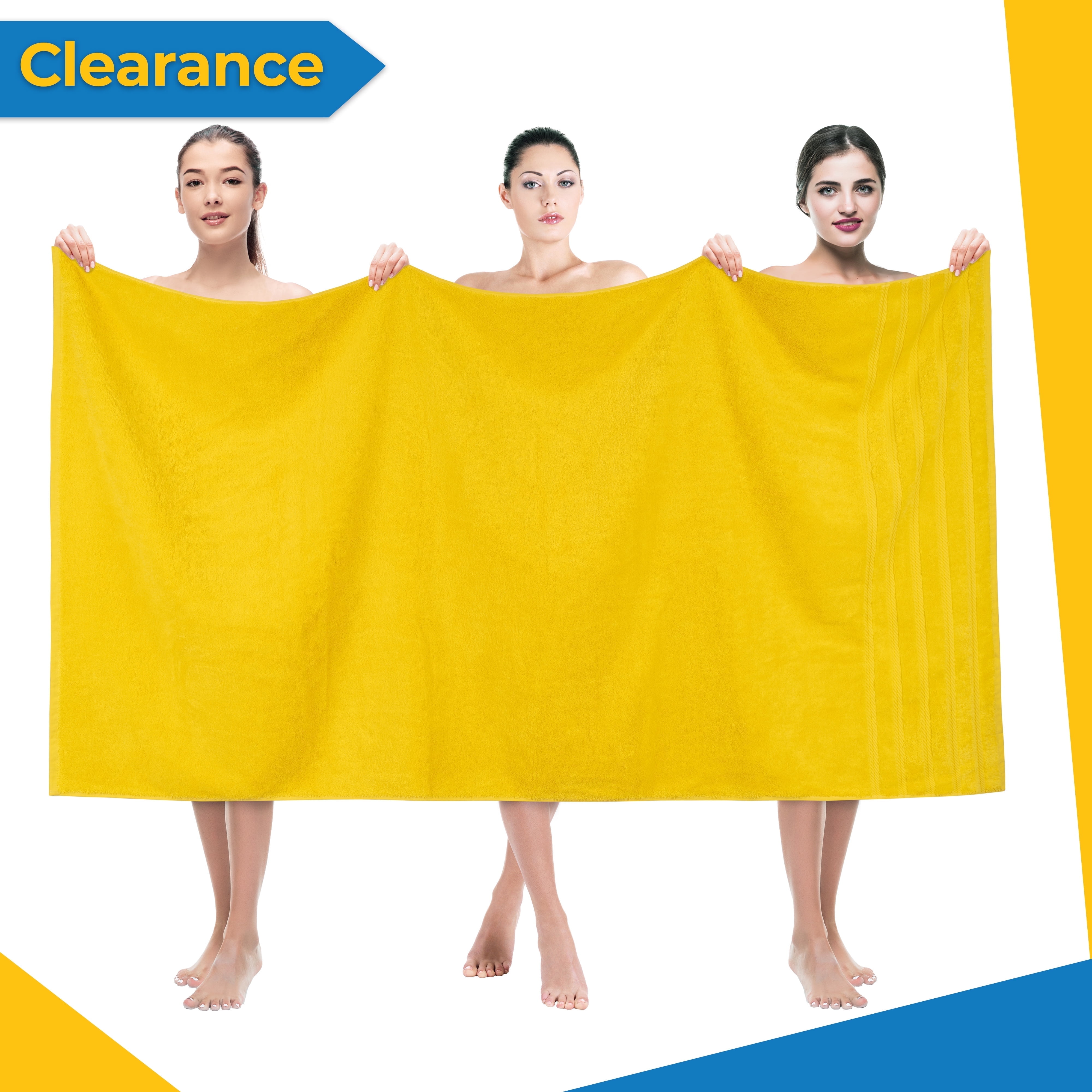 Oversized Lemon Yellow Turkish Cotton Jumbo Bath Sheet