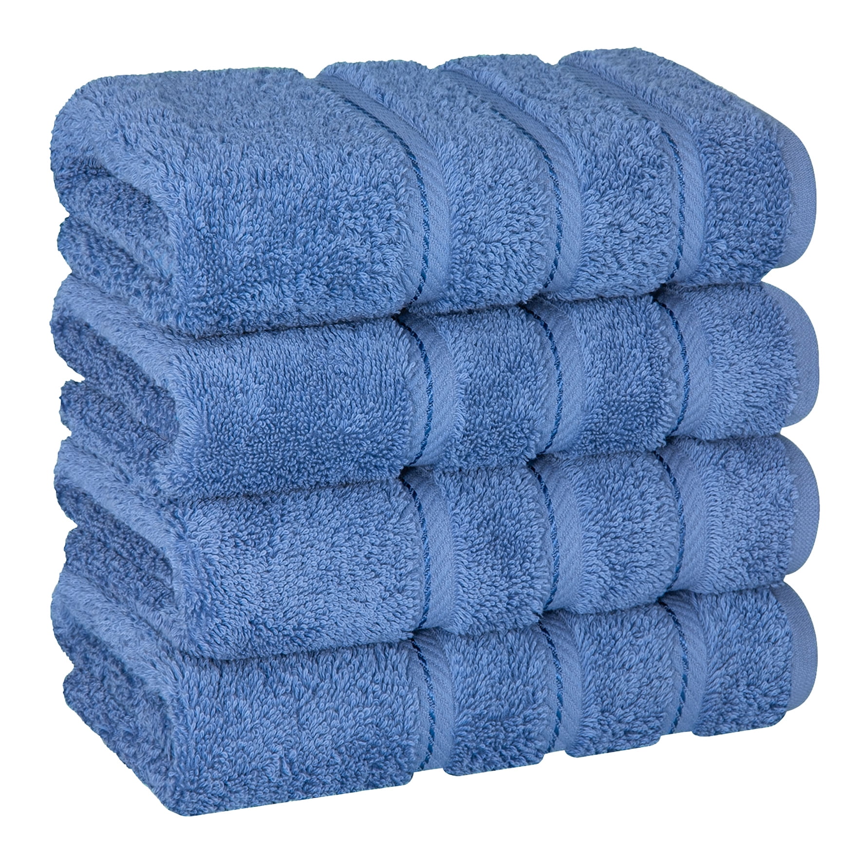 American Soft Linen Luxury 4 Piece Hand Towel Set, 100% Cotton Turkish ...