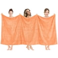 thumbnail image 1 of American Soft Linen Luxury 40x80 Oversized Bath Sheet, 100% Cotton XL Turkish Bath Sheet Towel, Malibu Peach, 1 of 10