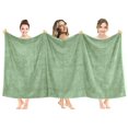 thumbnail image 1 of American Soft Linen Luxury 40x80 Oversized Bath Sheet, 100% Cotton XL Turkish Bath Sheet Towel, Sage Green, 1 of 10