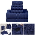 thumbnail image 1 of American Soft Linen Luxury Towel,Bath Towels Hand Towel Washcloths,600 GSM 100% Cotton Turkish Towels for Bathroom,Navy Blue Towel(1PCS Bath Towels,27.5*55.1Inch), 1 of 9