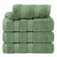 thumbnail image 1 of American Soft Linen Luxury Turkish Hand Towel Set, 100% Cotton 4 Piece Hand Face Towels for Bathroom and Kitchen,  Sage Green, 1 of 9