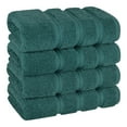 thumbnail image 1 of American Soft Linen Luxury Turkish Hand Towel Set, 100% Cotton 4 Piece Hand Face Towels for Bathroom and Kitchen, Teal, 1 of 9