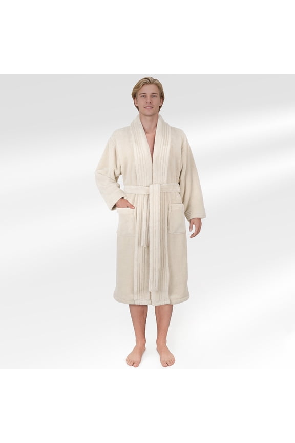 Mens Bahrobe, Soft Absorbent Light Weight Cozy Fleece Robes for Men
