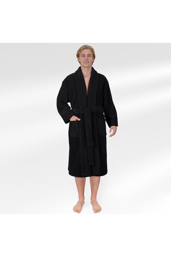 Mens Bahrobe, Soft Absorbent Light Weight Cozy Fleece Robes for Men