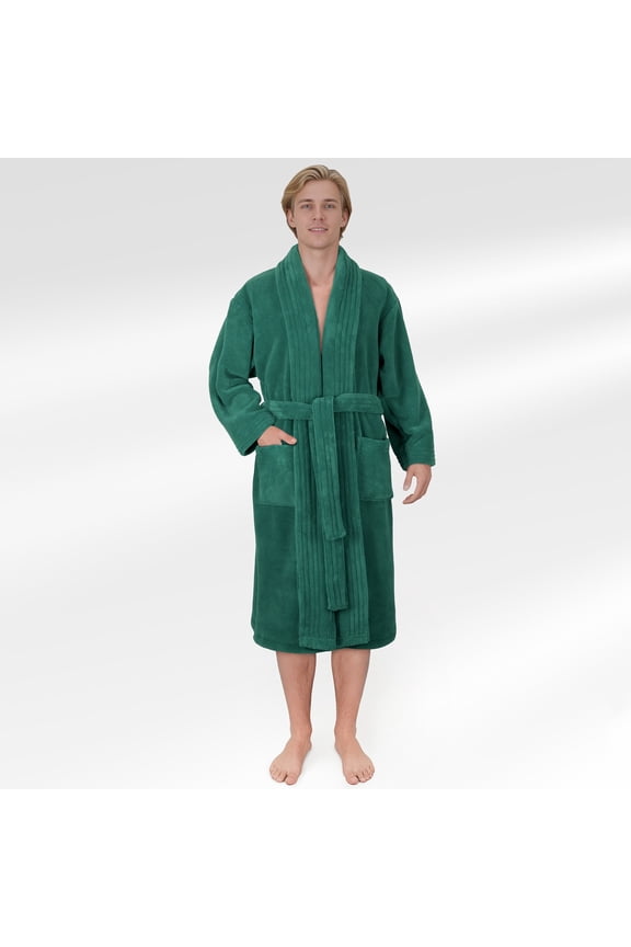 Mens Bahrobe, Soft Absorbent Light Weight Cozy Fleece Robes for Men