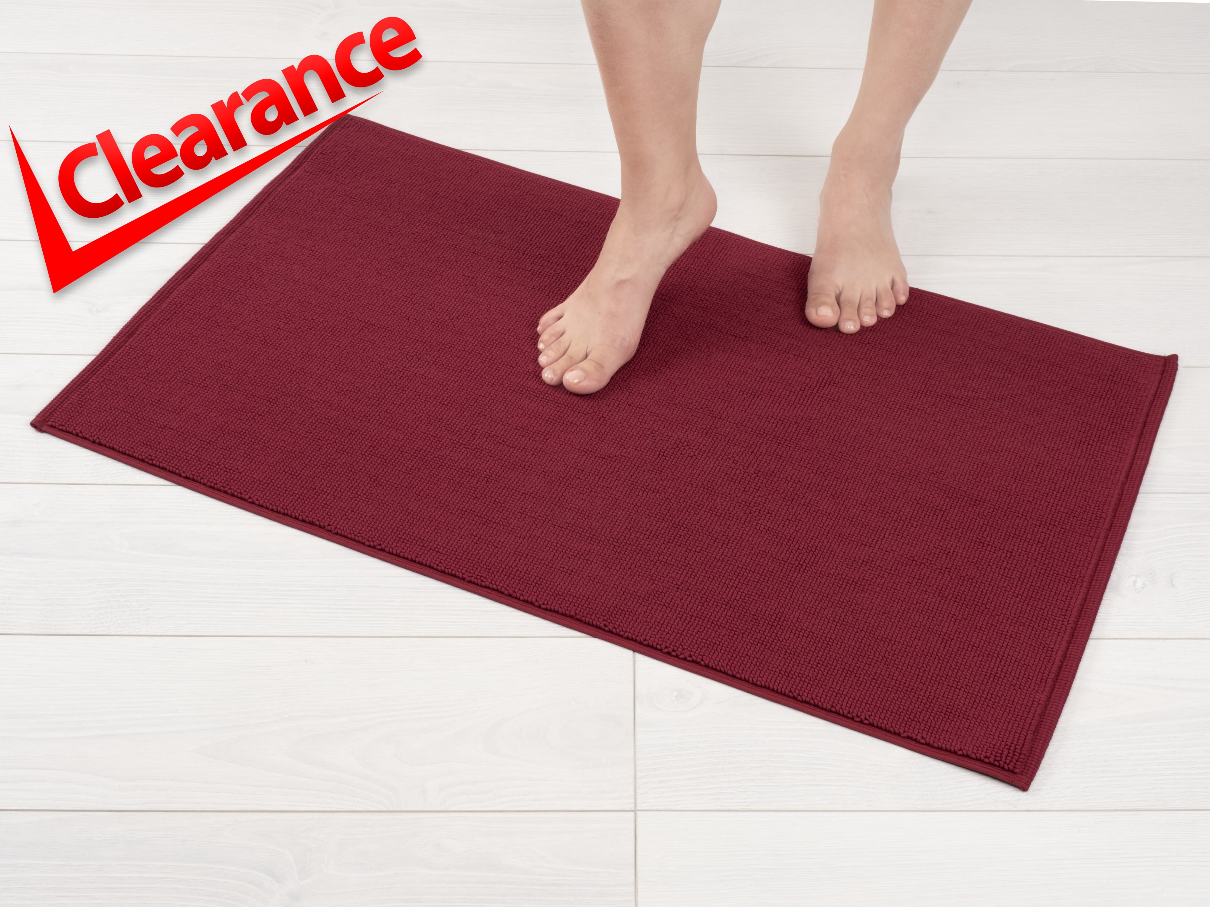 American Soft Linen, Non Slip Bath Rug, 100 Cotton 17x24 inches, Soft