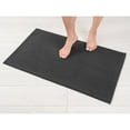 thumbnail image 1 of American Soft Linen, Slip Reducer Bath Rug, 100% Cotton 17x24 inches, Soft Absorbent Bath Mat Rugs, Dark Gray, 1 of 7