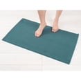thumbnail image 1 of American Soft Linen, Slip Reducer Bath Rug, 100% Cotton 17x24 inches, Soft Absorbent Bath Mat Rugs, Teal, 1 of 7