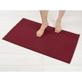 thumbnail image 1 of American Soft Linen, Slip Reducer Bath Rug, 100% Cotton 20x34 inches, Soft Absorbent Bath Mat Rugs, Bordeaux, 1 of 7