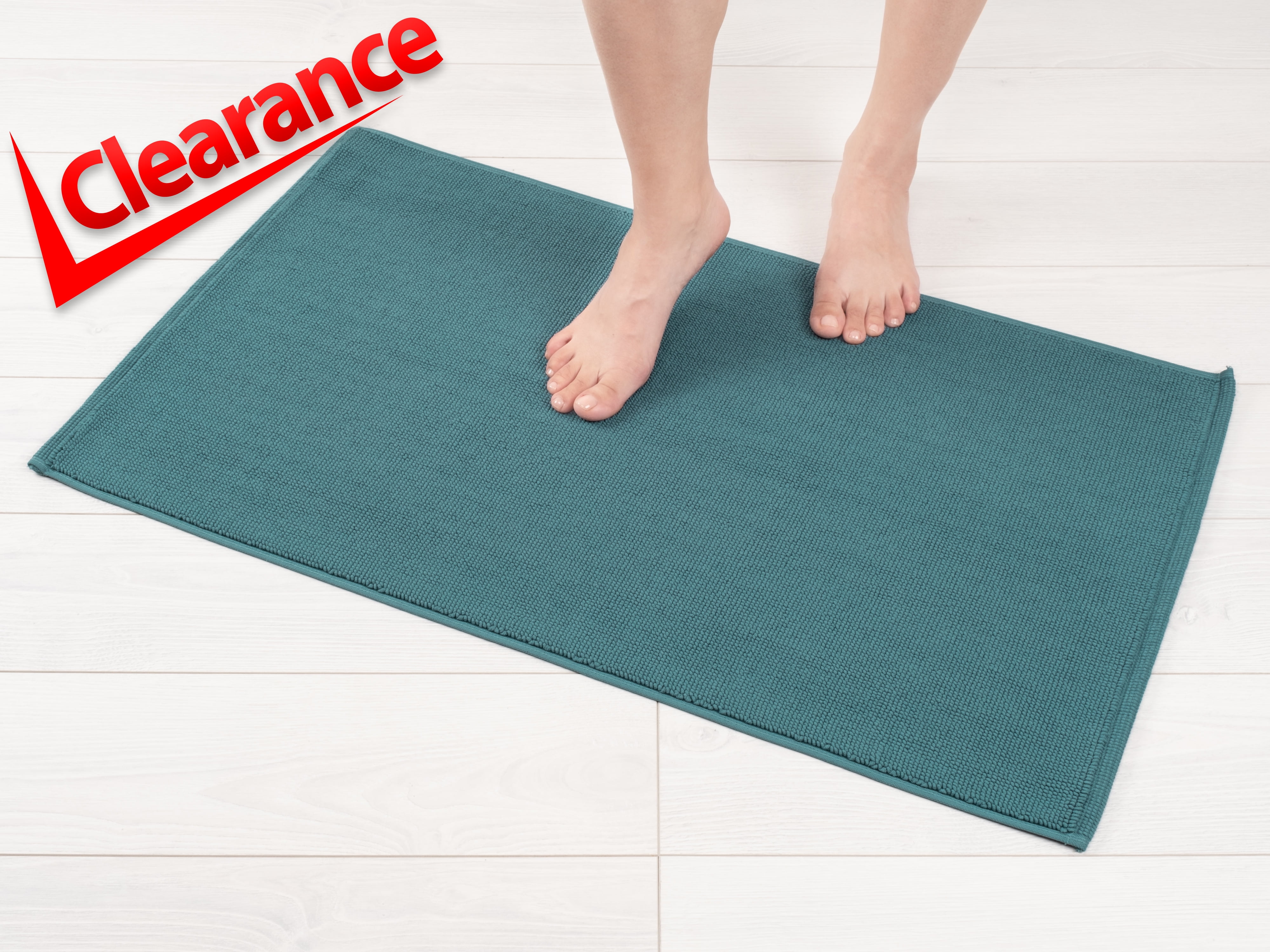 American Soft Linen, Non Slip Bath Rug, 100 Cotton 20x34 inches, Soft