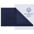 thumbnail image 1 of American Soft Linen, Slip Reducer Bath Rug, 100% Cotton 20x34 inches, Soft Absorbent Bath Mat Rugs, Navy Blue, 1 of 6
