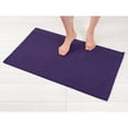 thumbnail image 1 of American Soft Linen, Slip Reducer Bath Rug, 100% Cotton 20x34 inches, Soft Absorbent Bath Mat Rugs, Purple, 1 of 7