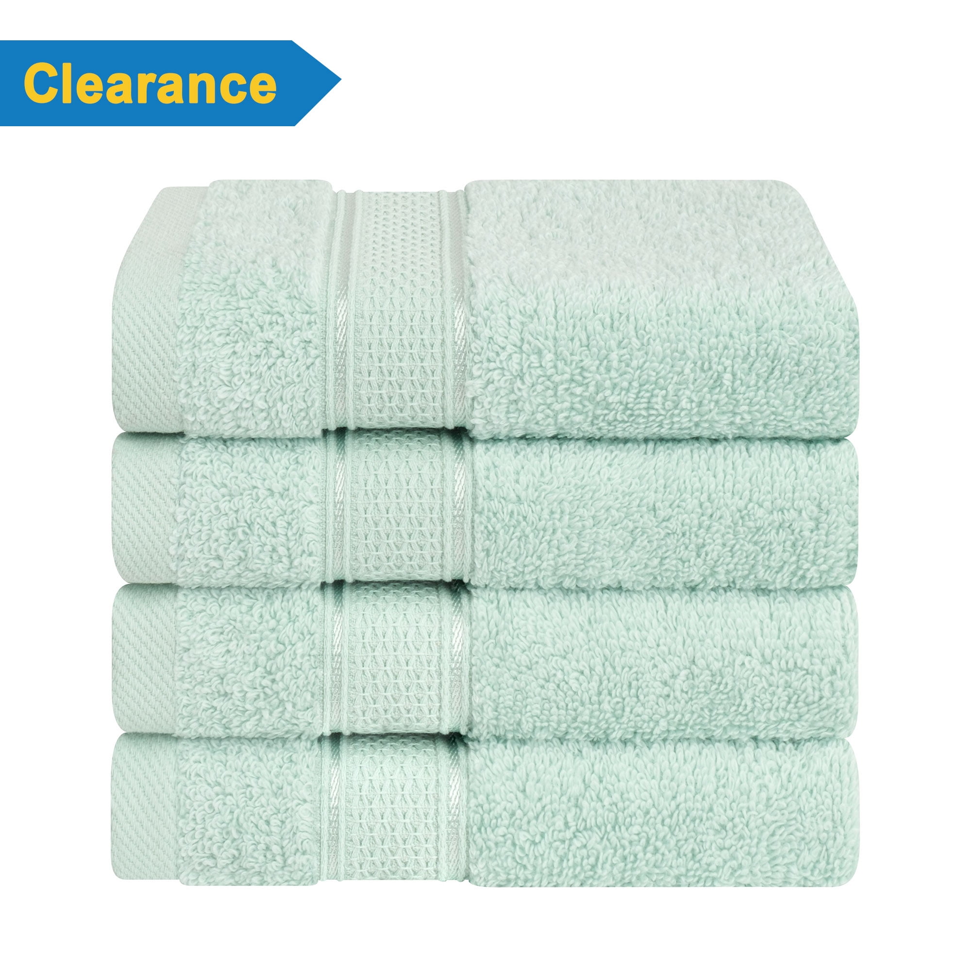 American Soft Linen, Salem Luxury 4 Pack Washcloth Set, 100 Turkish