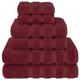 thumbnail image 1 of American Soft Linen 6 Piece Towel Set, 100% Cotton Turkish Towels, Bordeaux Red, 1 of 9