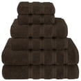 thumbnail image 1 of American Soft Linen Turkish 6 Piece Towel Set, 100% Cotton Premium Soft Bathroom Towels, Brown, 1 of 10