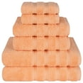 thumbnail image 1 of American Soft Linen Turkish 6 Piece Towel Set, 100% Cotton Premium Soft Bathroom Towels, Malibu Peach, 1 of 9