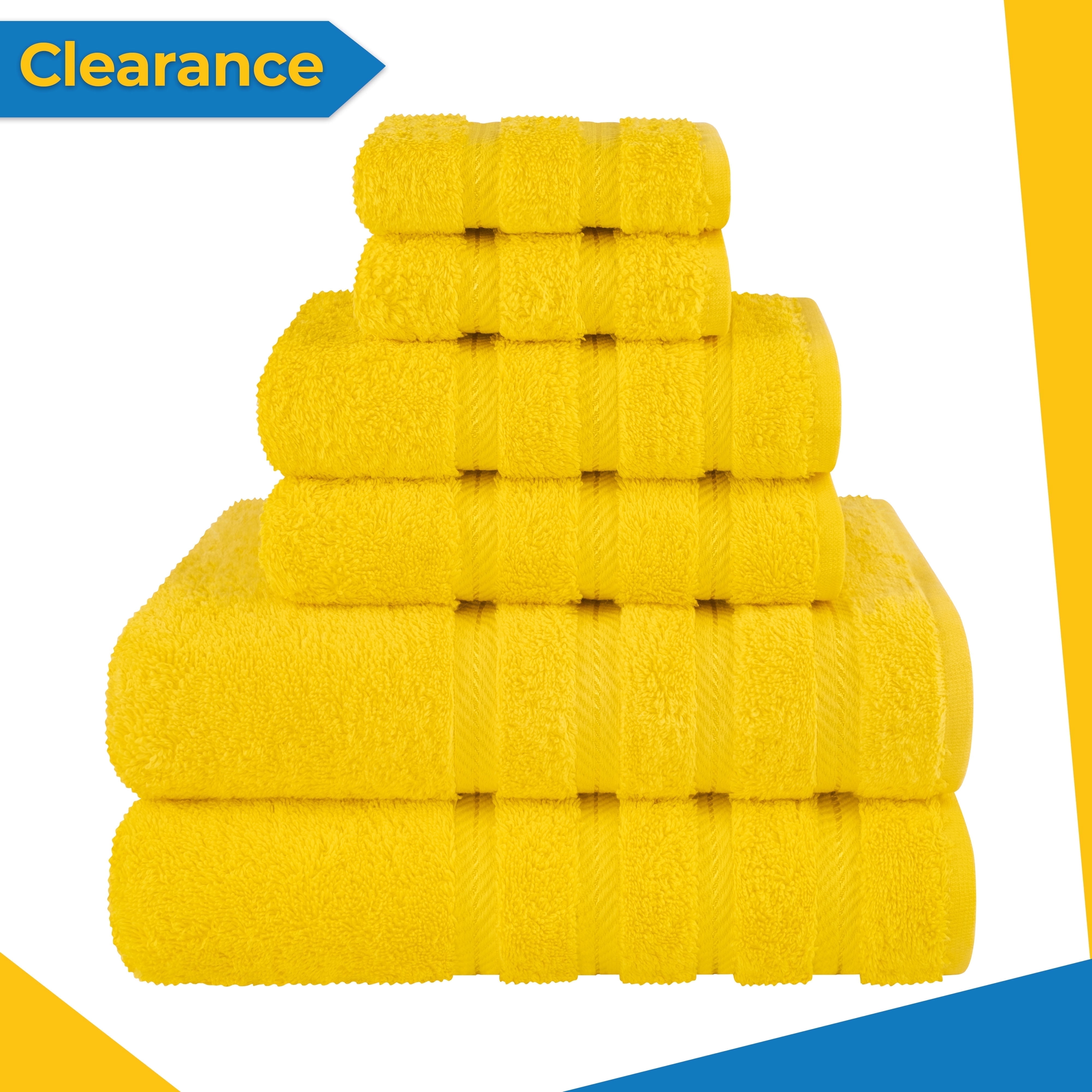 American Soft Linen 6 Piece Premium Bath Towel Set, 100% Turkish Cotton ...