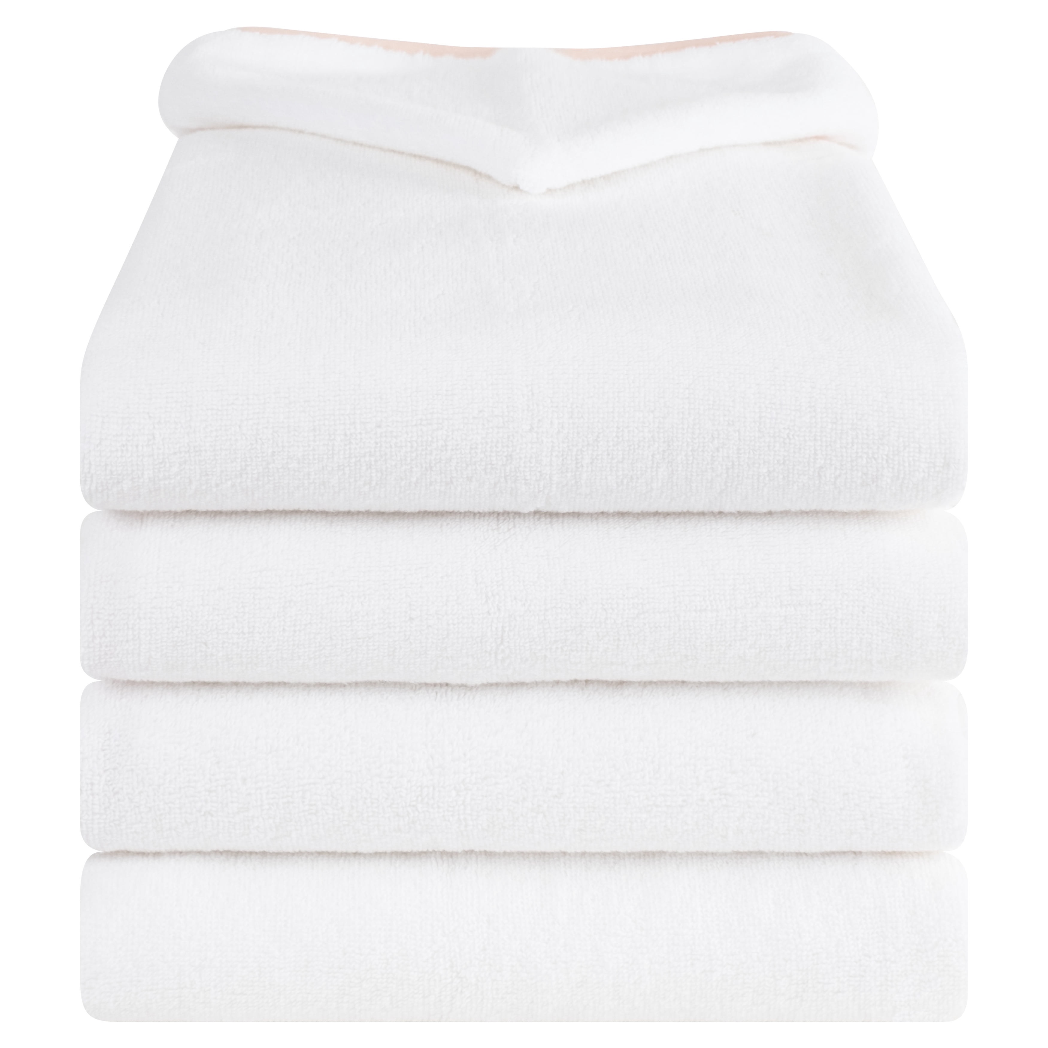 American Soft Linen Turkish Baby Toddler Hooded Bath Towel Set, 100% Cotton Soft Fluffy Baby Toddler Hooded After Shower Towels