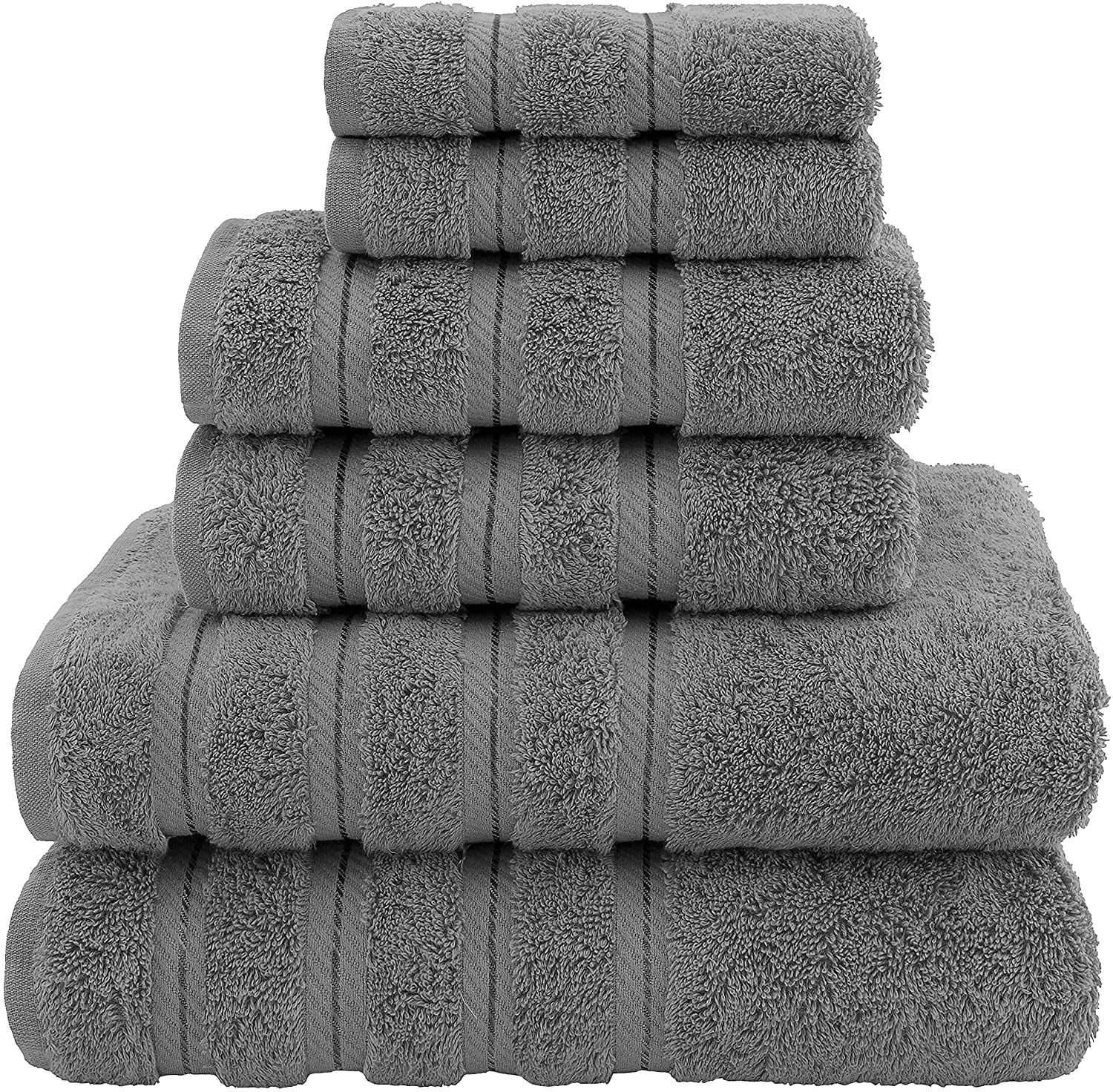 American Soft Linen100 Turkish Cotton Luxury 6 Piece Bath Towel Set