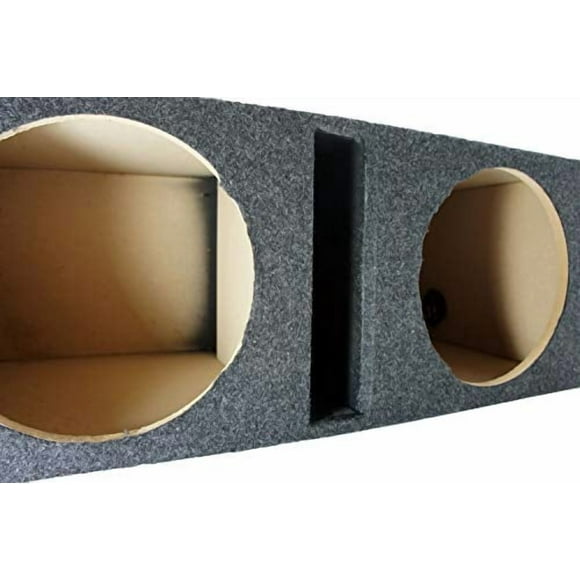 American Sound Connection Dual 12" Sub Box Ported Vented Subwoofer Enclosure MDF Car Audio Stereo System