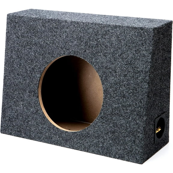 American Sound Connection Single 10" Subwoofer Regular Standard Cab Truck Sub Box Enclosure 5/8" MDF