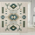 thumbnail image 1 of American Southwest Shower Curtain Indian Tribal Aztec Style Bathroom Curtain for Kids Teens Adults Women Bathroom Decor Geometric Abstract Arrow Waterproof Curtain Boho Beige Bath Curtain,72" Wx84 L, 1 of 6